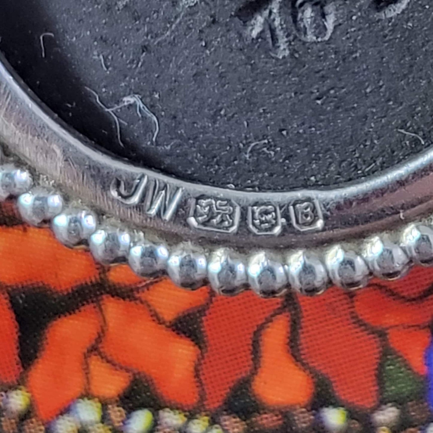 Necklace - Wedgwood Sterling Silver Black Jasperware Cameo Necklace