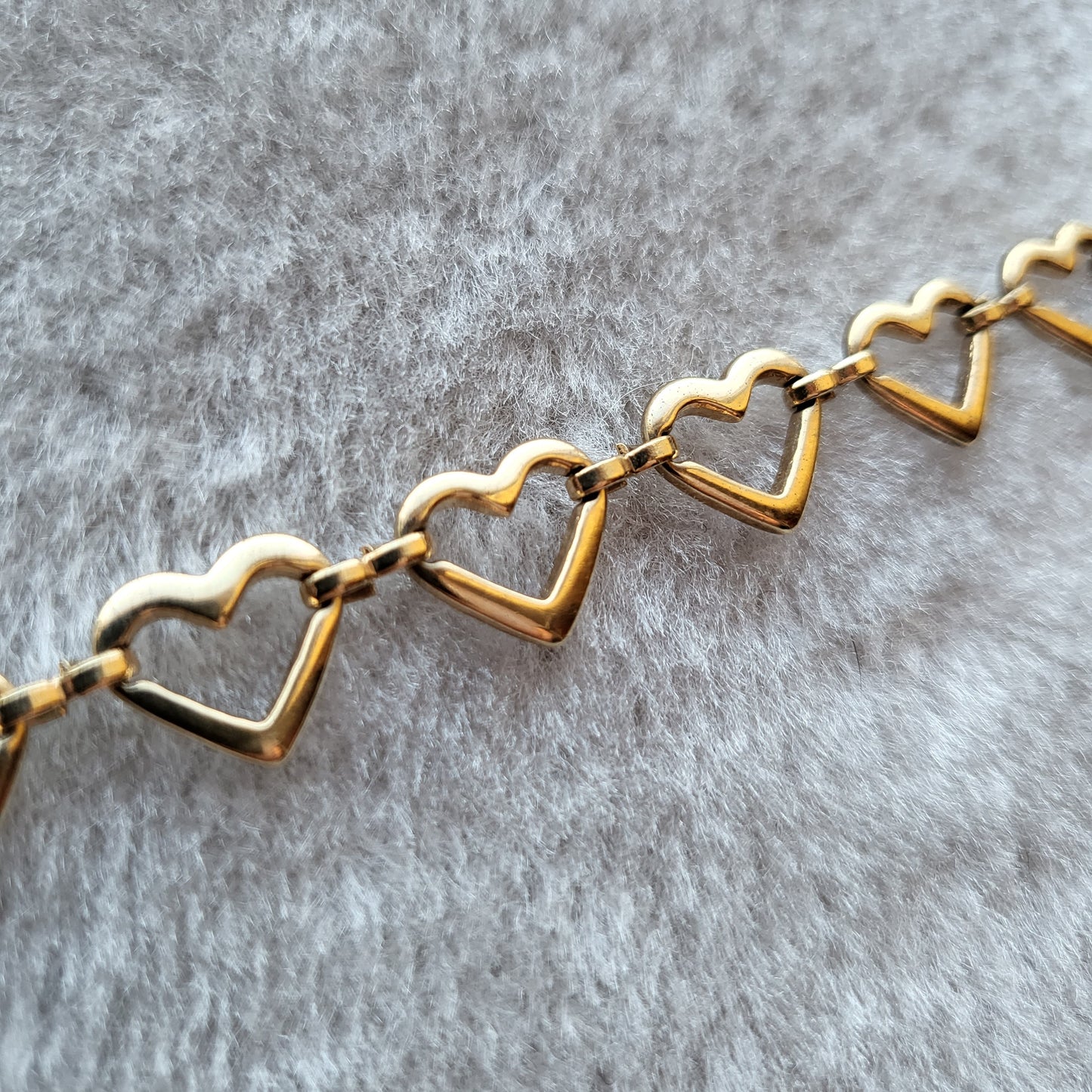 Bracelet - Agatha Gold Heart Link Chain Bracelet