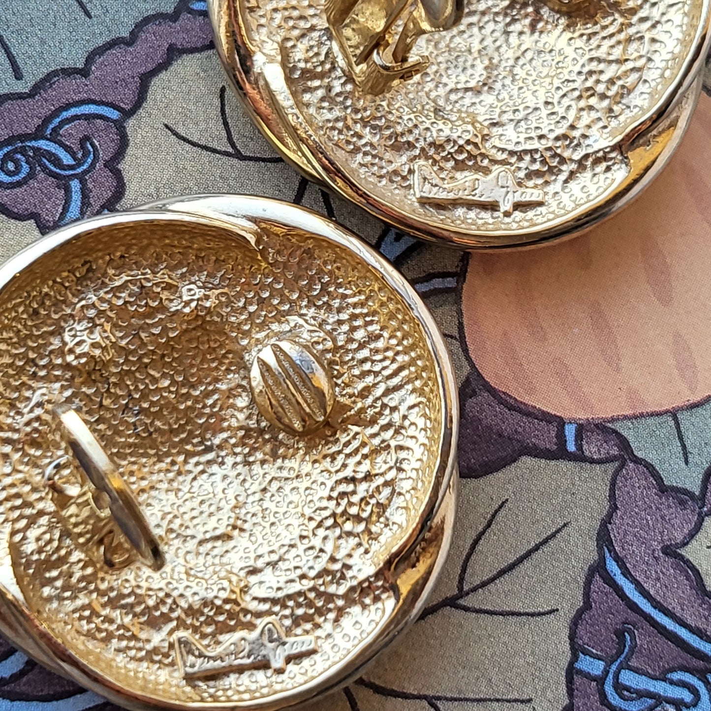 Clip on - David Grau Statement Green Enamel Crystal Clip On Earrings