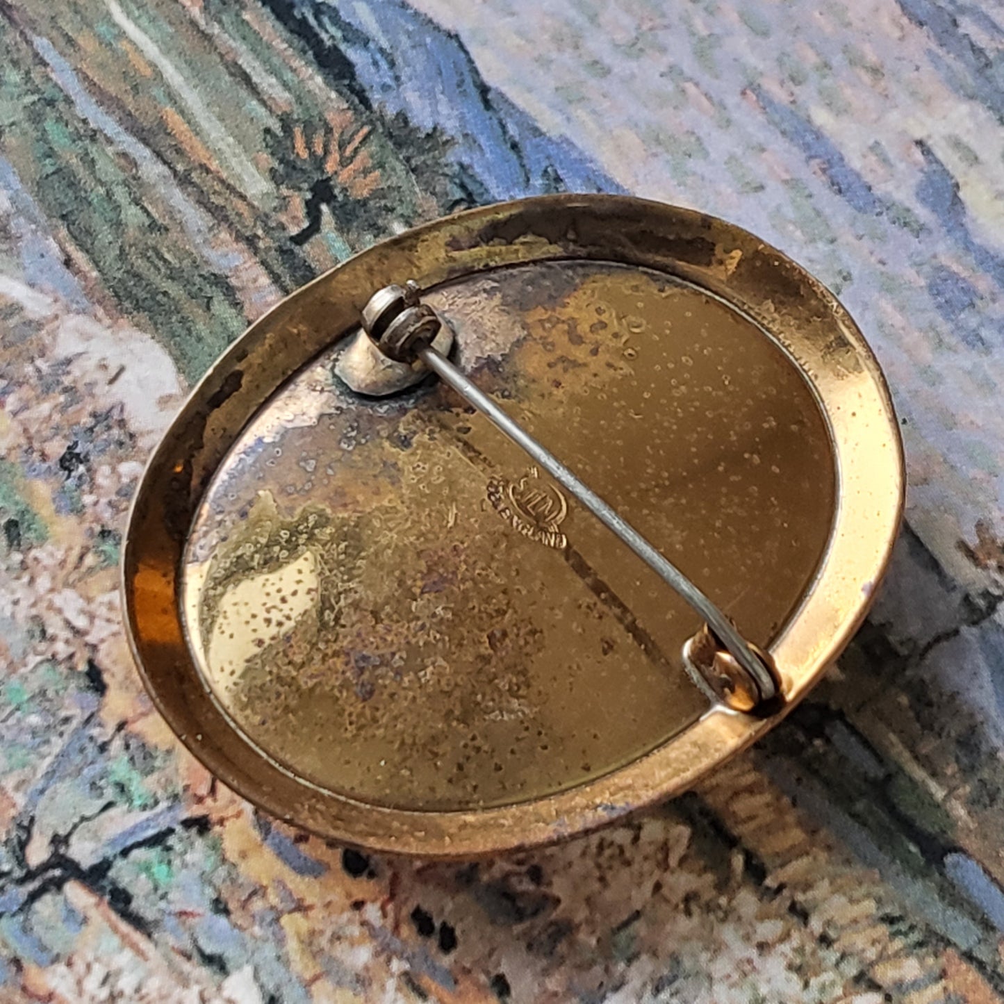 Brooch - Vintage Thomas L. Mott TLM Lady in Dress Brooch