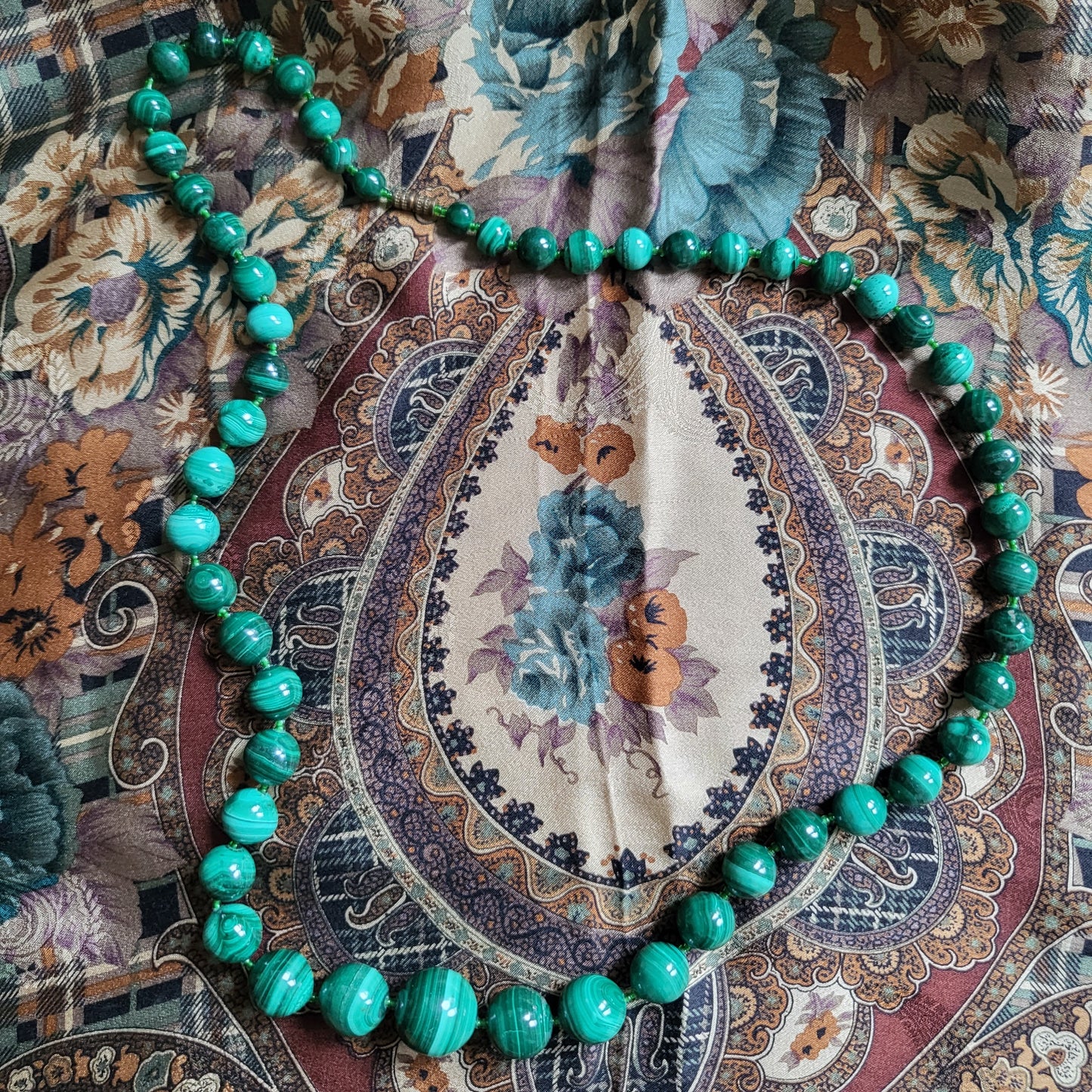 Necklace - Malachite Bead Necklace