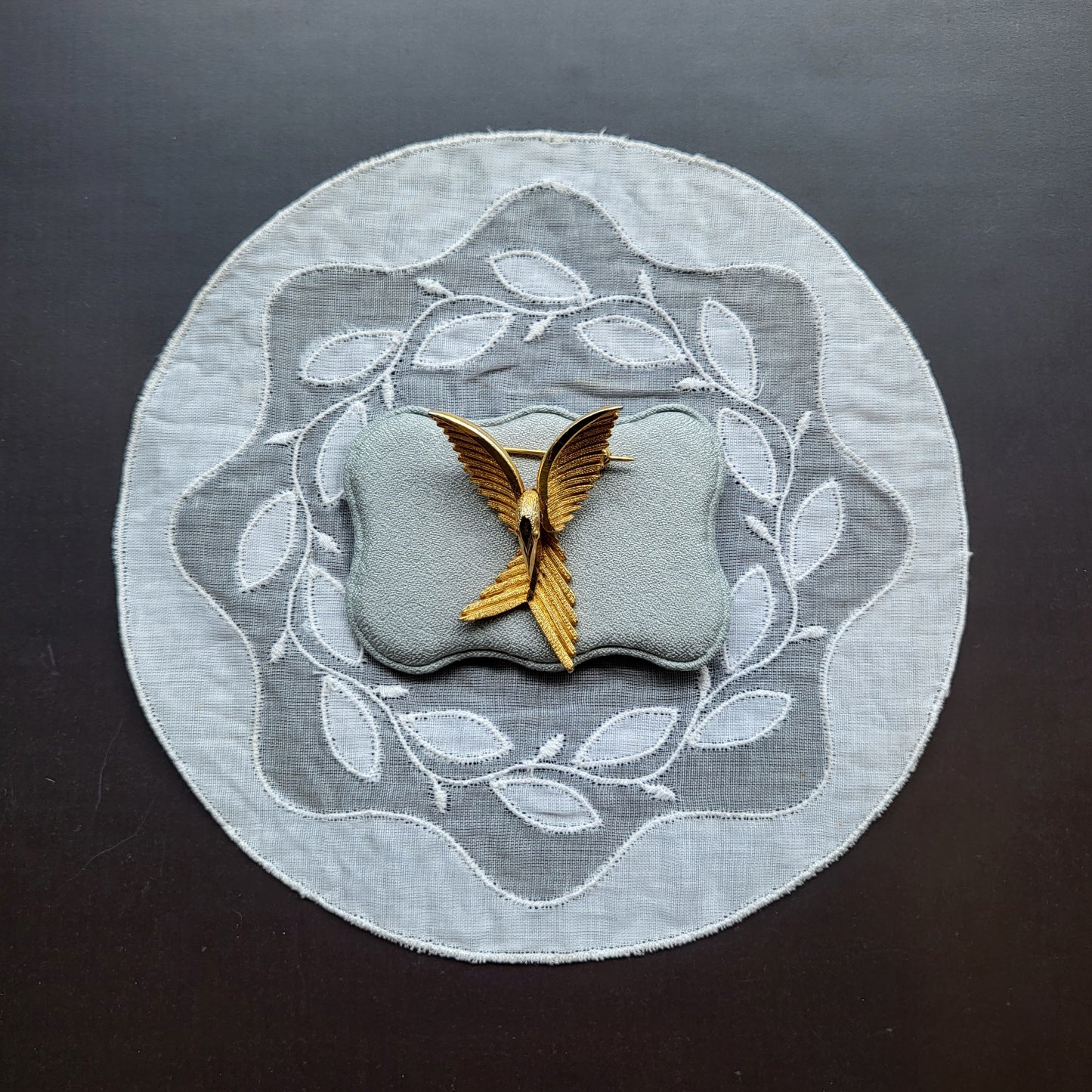 Brooch - Sphinx Gold Abstract Bird Brooch