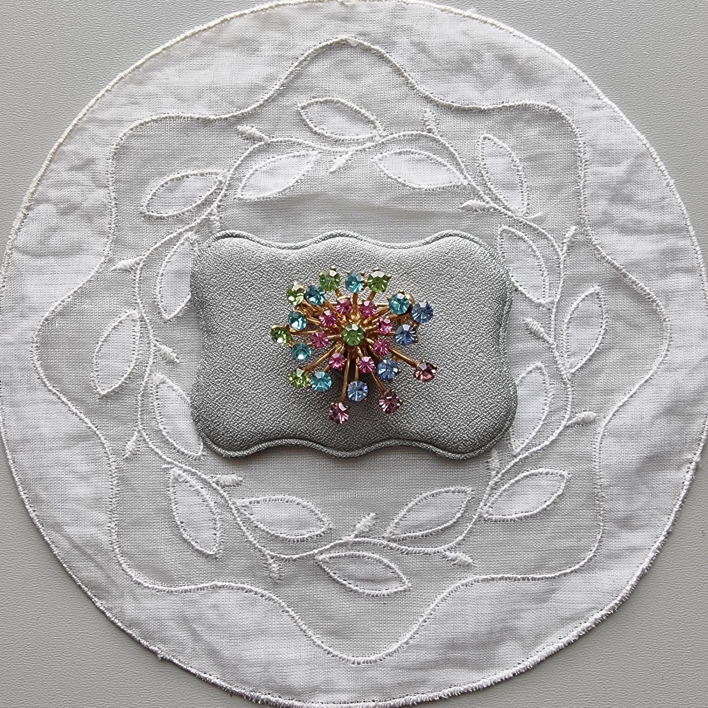 Brooch - Multicoloured Crystal Spray Brooch