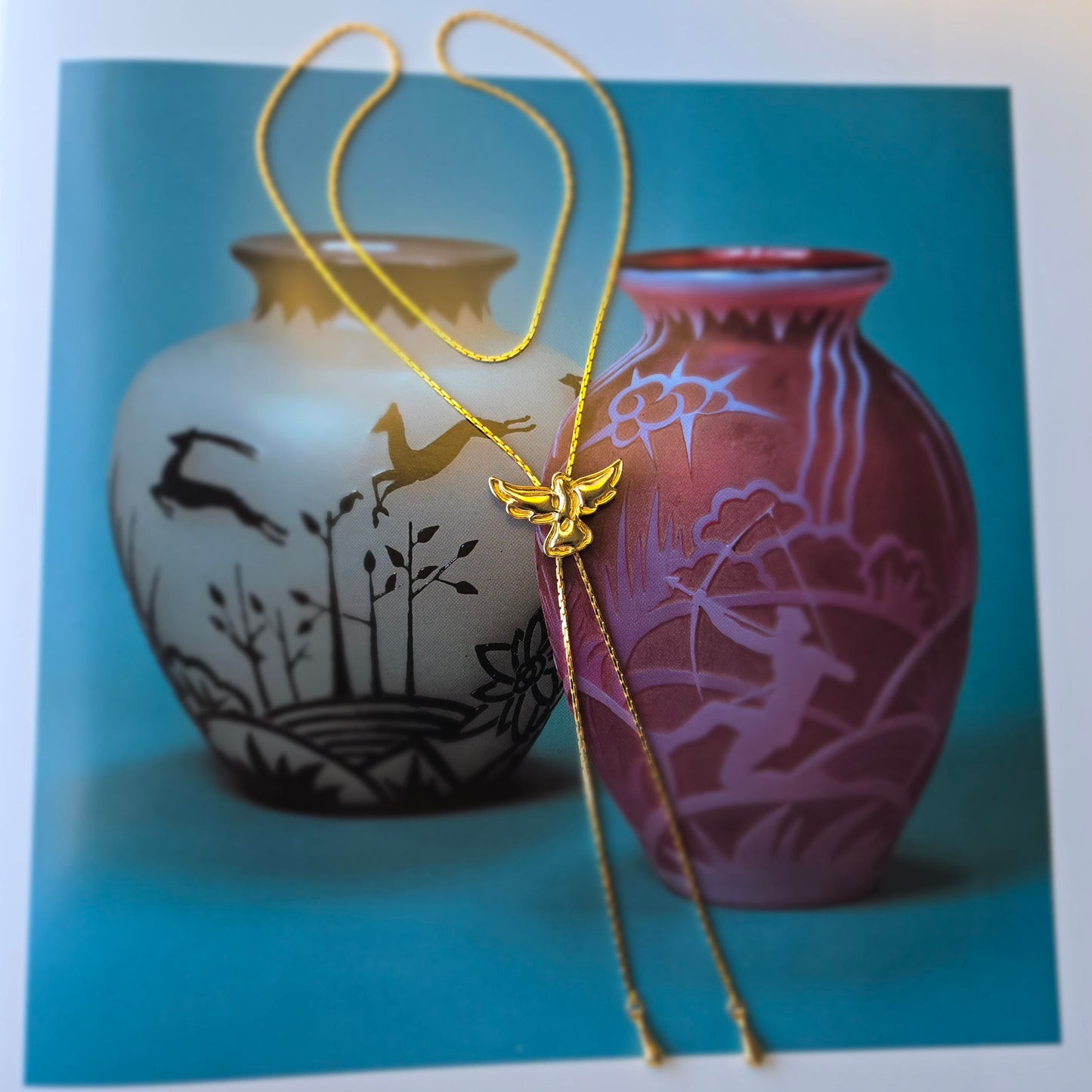 Necklace - Gold Heart Locket Pendant Necklace