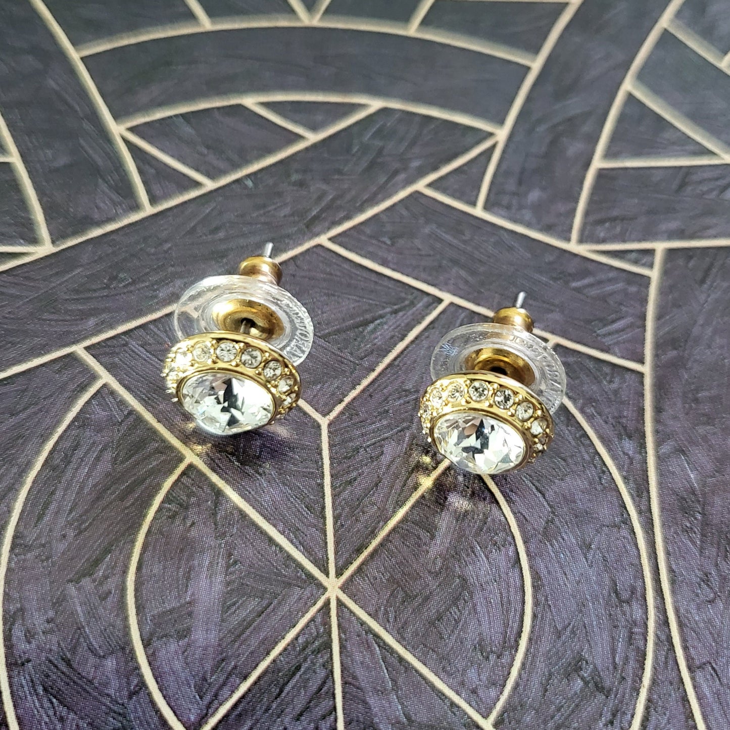 Posts - Swarovski Crystal Halo Stud Earrings