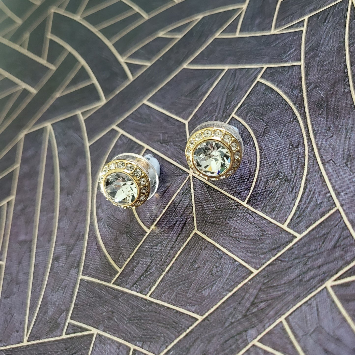 Posts - Swarovski Crystal Halo Stud Earrings