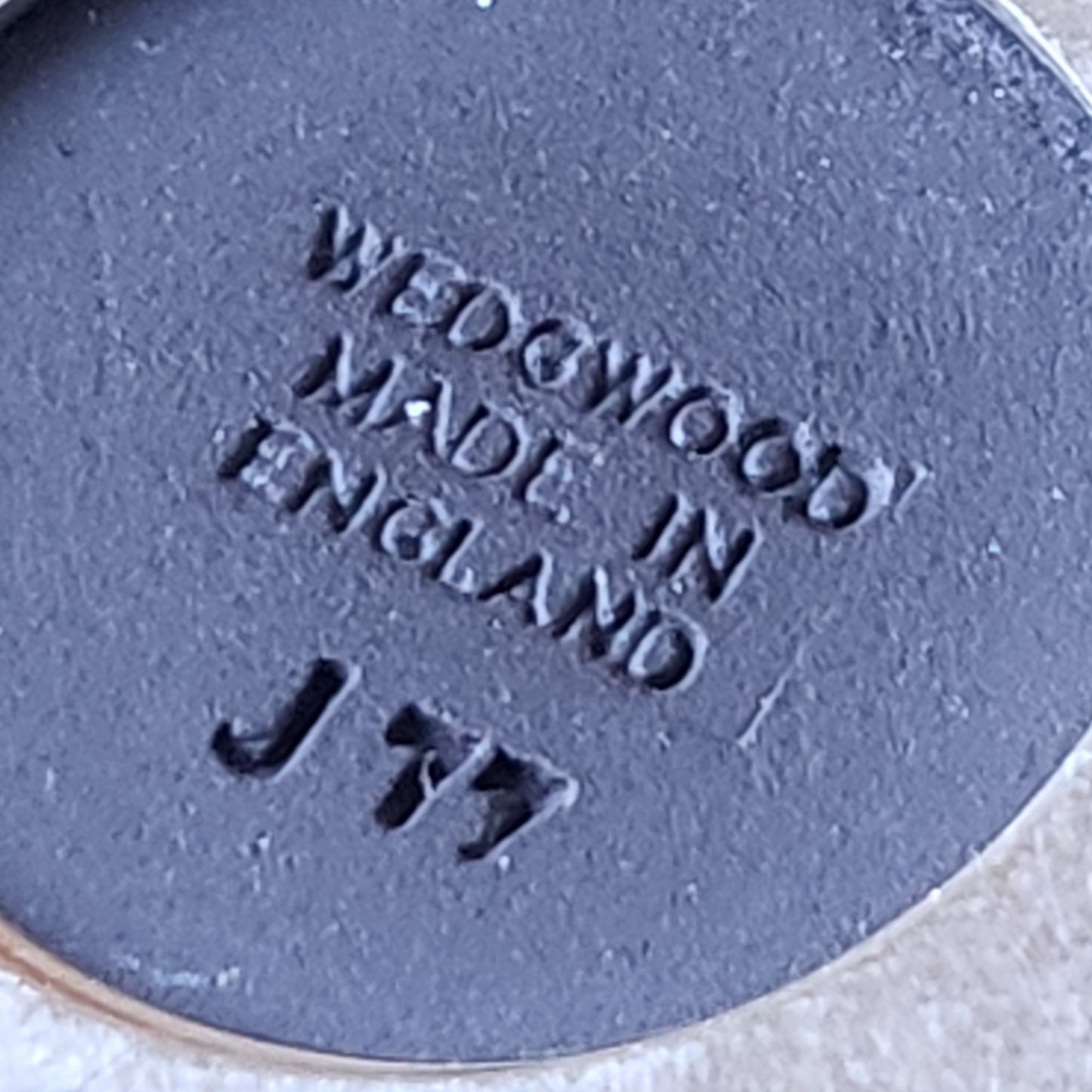 Necklace - Wedgwood Black Jasperware Cherub Cameo Necklace