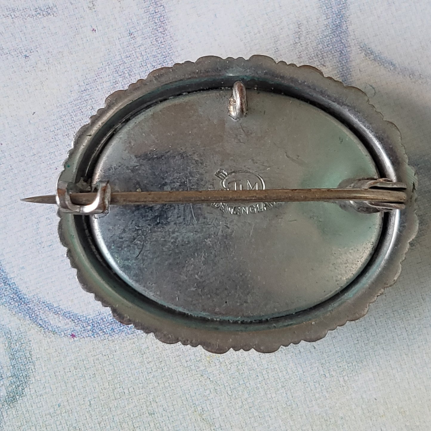 Brooch - Vintage Thomas L. Mott TLM Summer Landscape Brooch