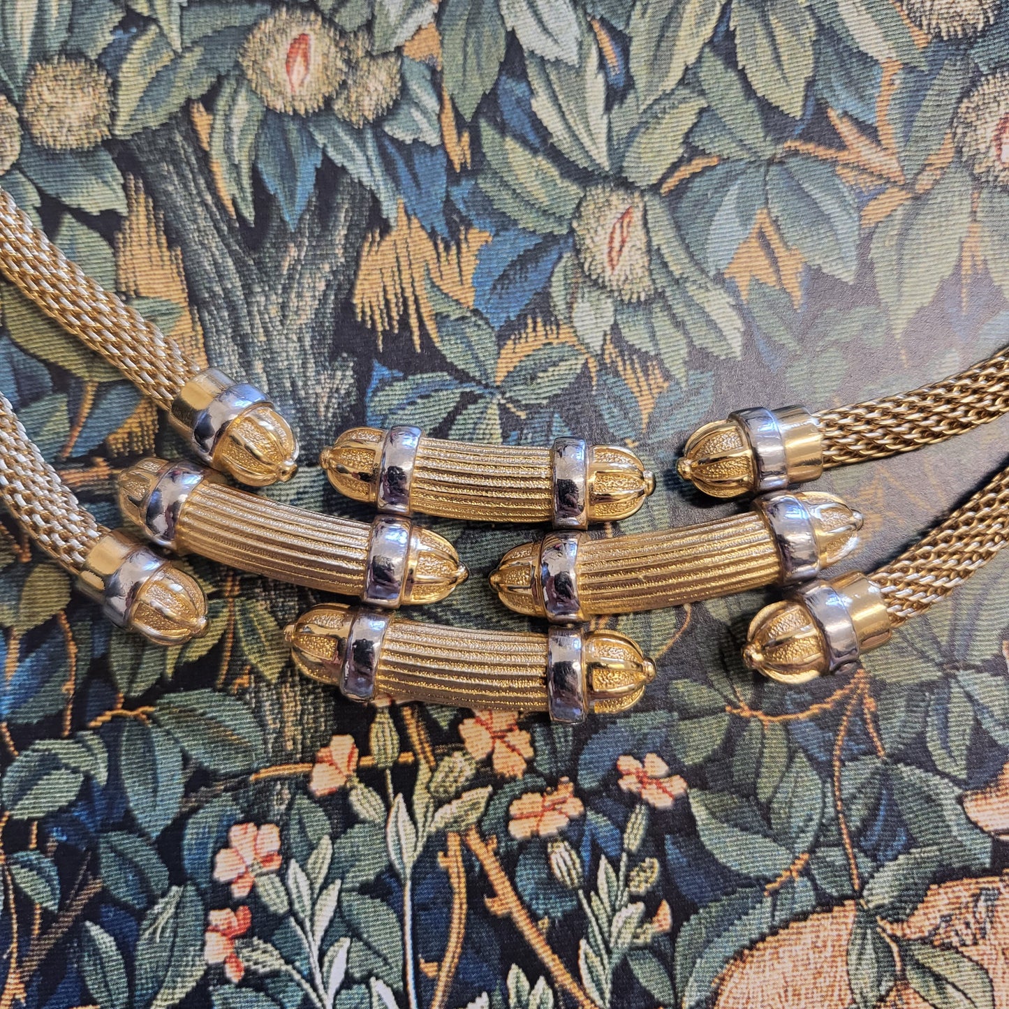 Necklace - Burberry Chunky Gold Articulated Necklace