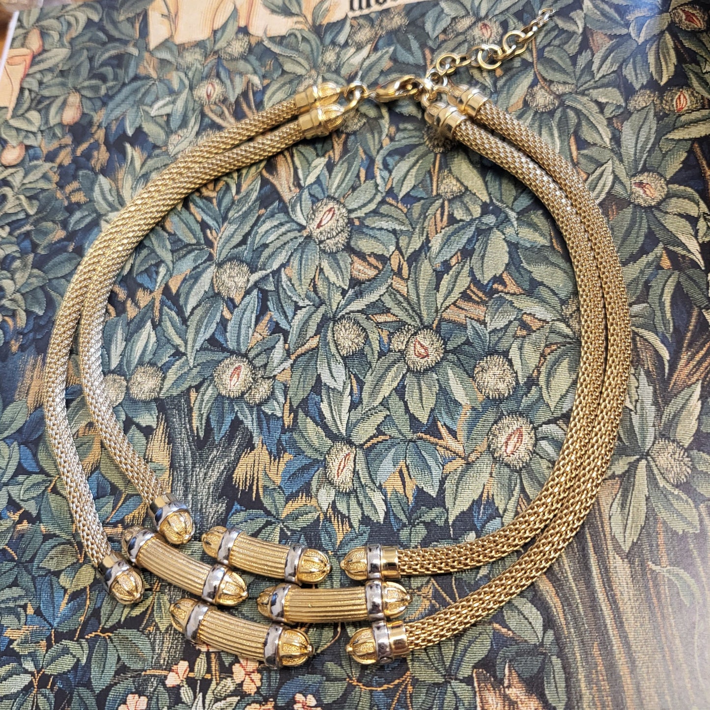 Necklace - Burberry Chunky Gold Articulated Necklace