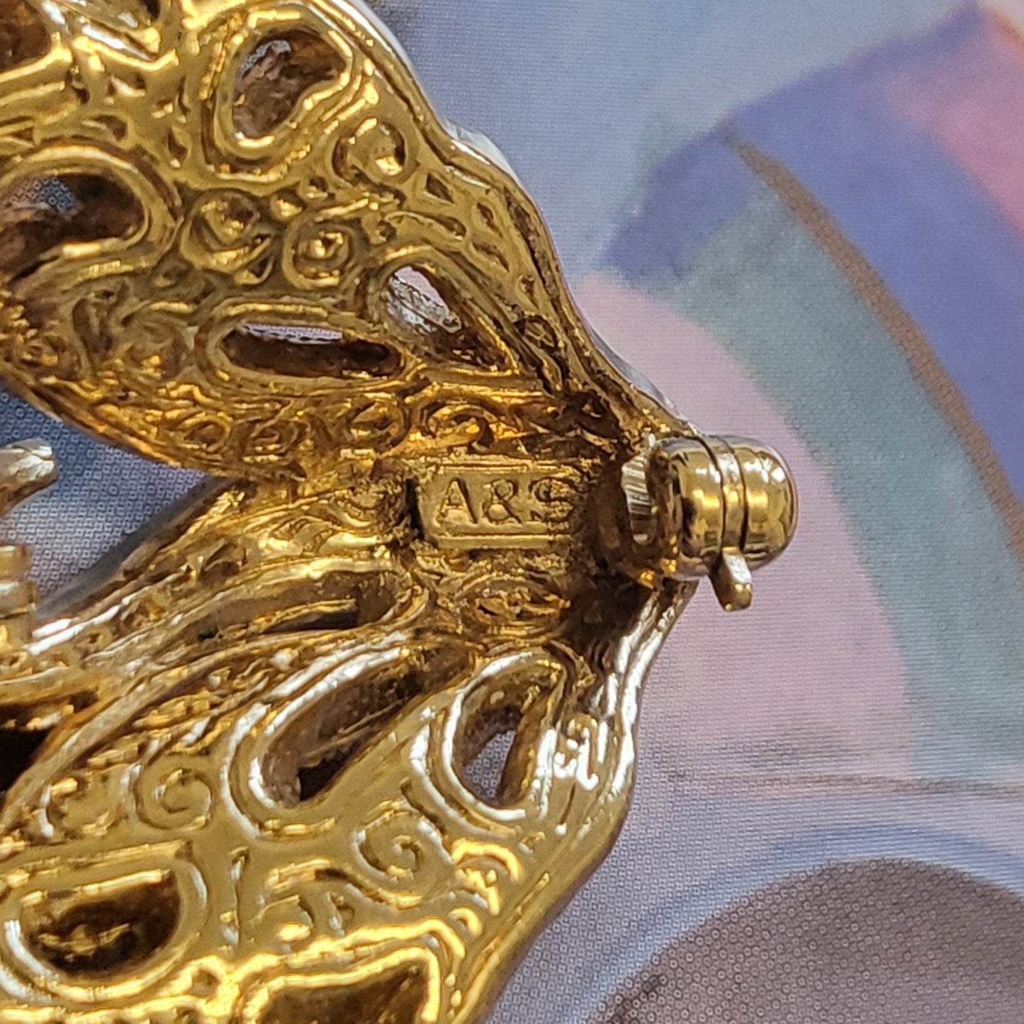 Brooch - Attwood and Sawyer Crystal Swan Brooch