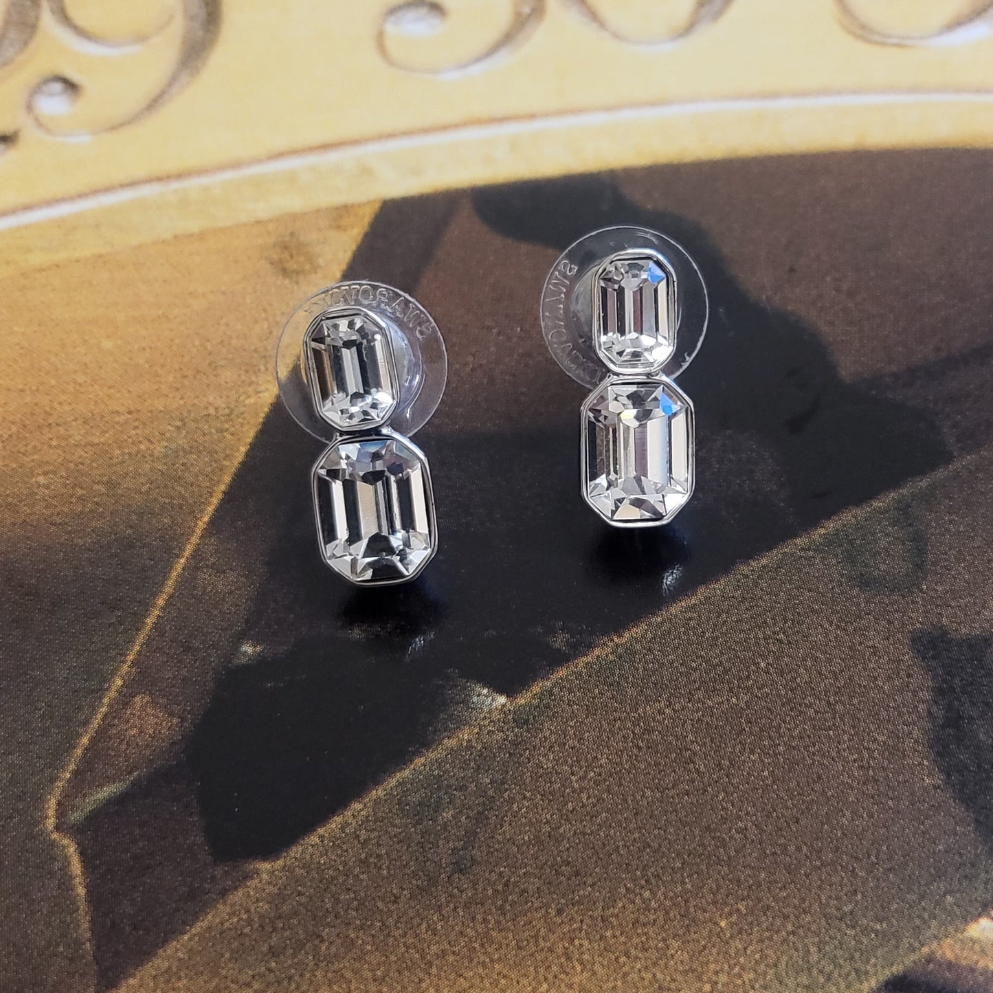 Posts - Swarovski Crystal Triple Drop Stud Earrings