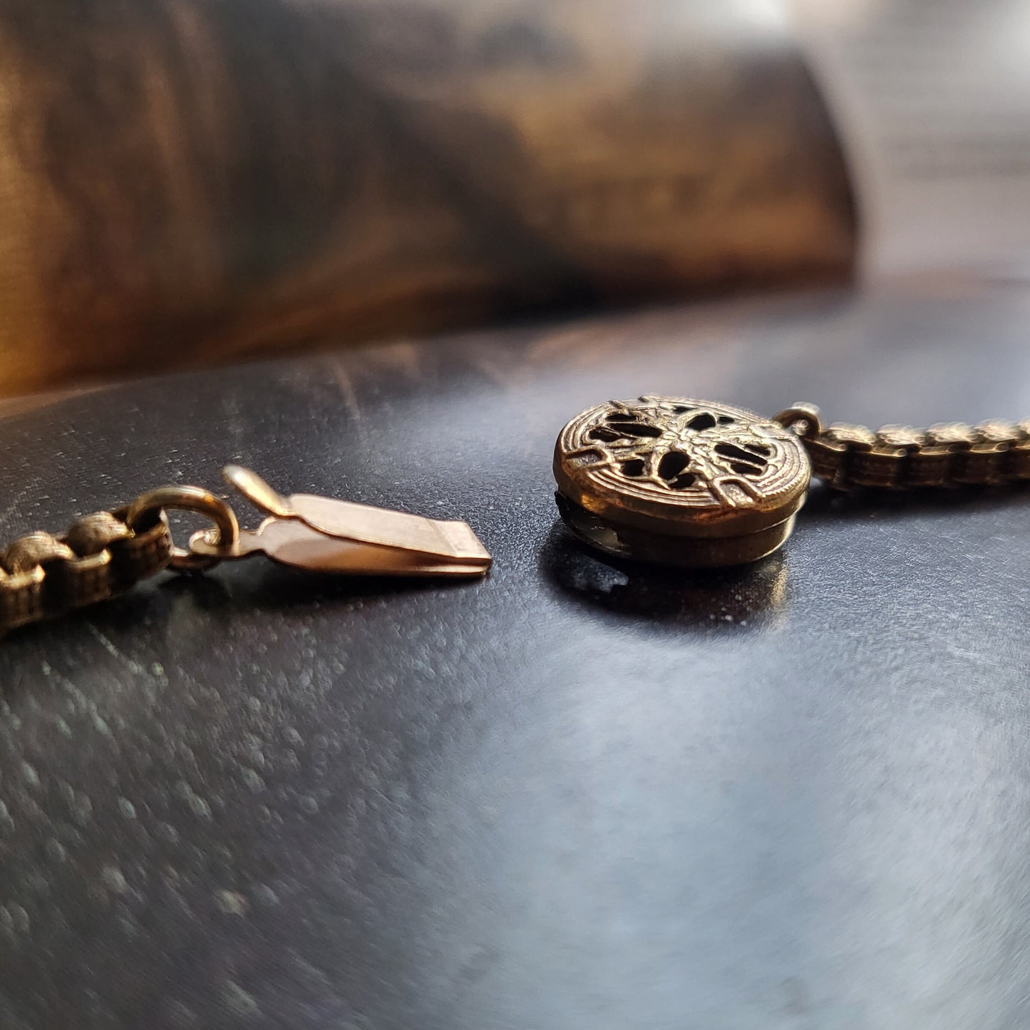 Set - Faux Pearl Grapes Necklace and Screw on Earrings