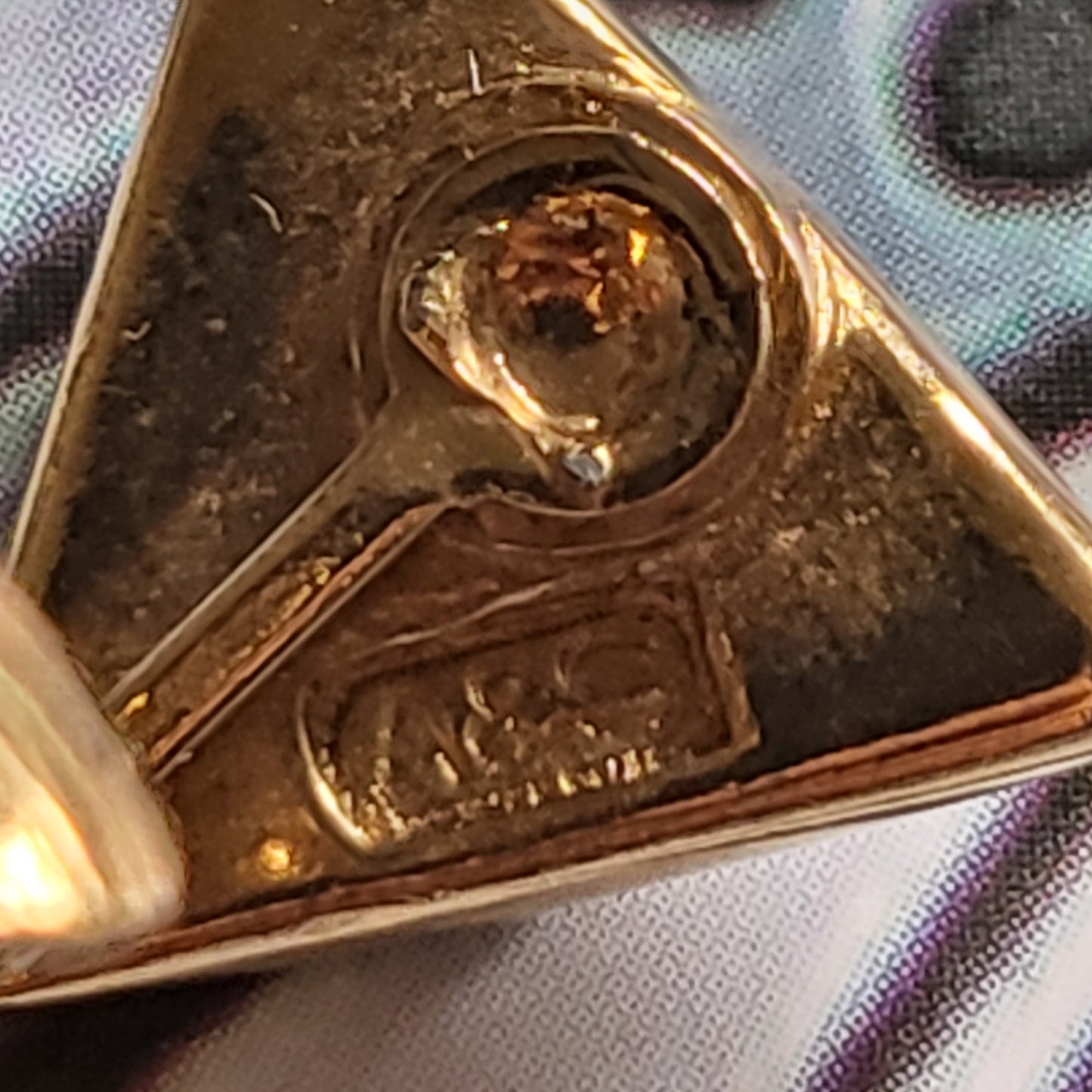 Clip on - Attwood and Sawyer Triangular Crystal Clip On Earrings