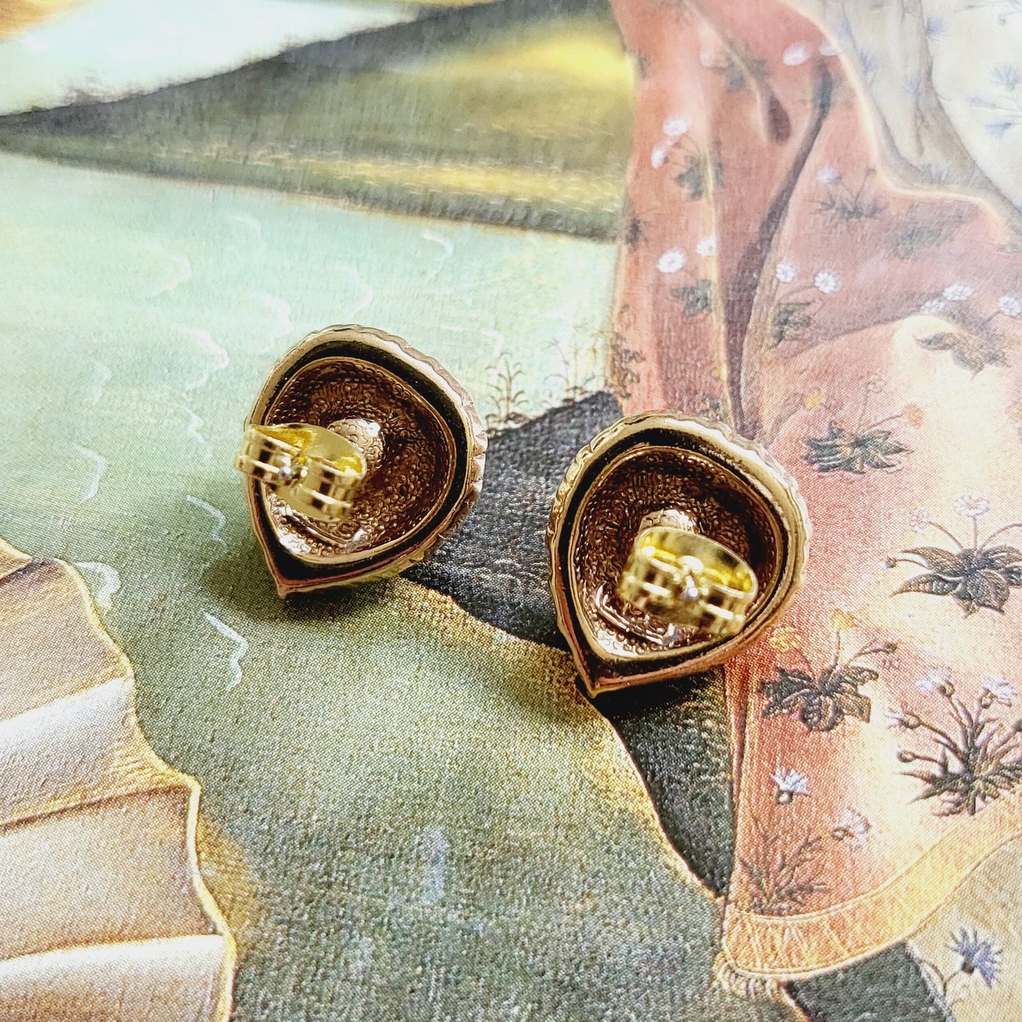 Posts - Attwood and Sawyer Blue Crystal Heart Stud Earrings