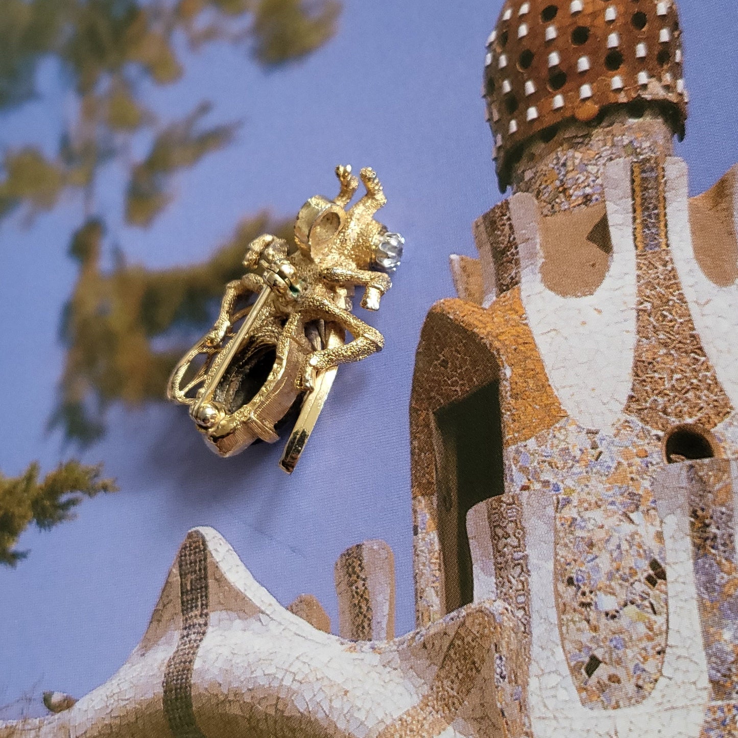 Brooch - Sphinx Black Jelly Belly Cicada Brooch/Pendant