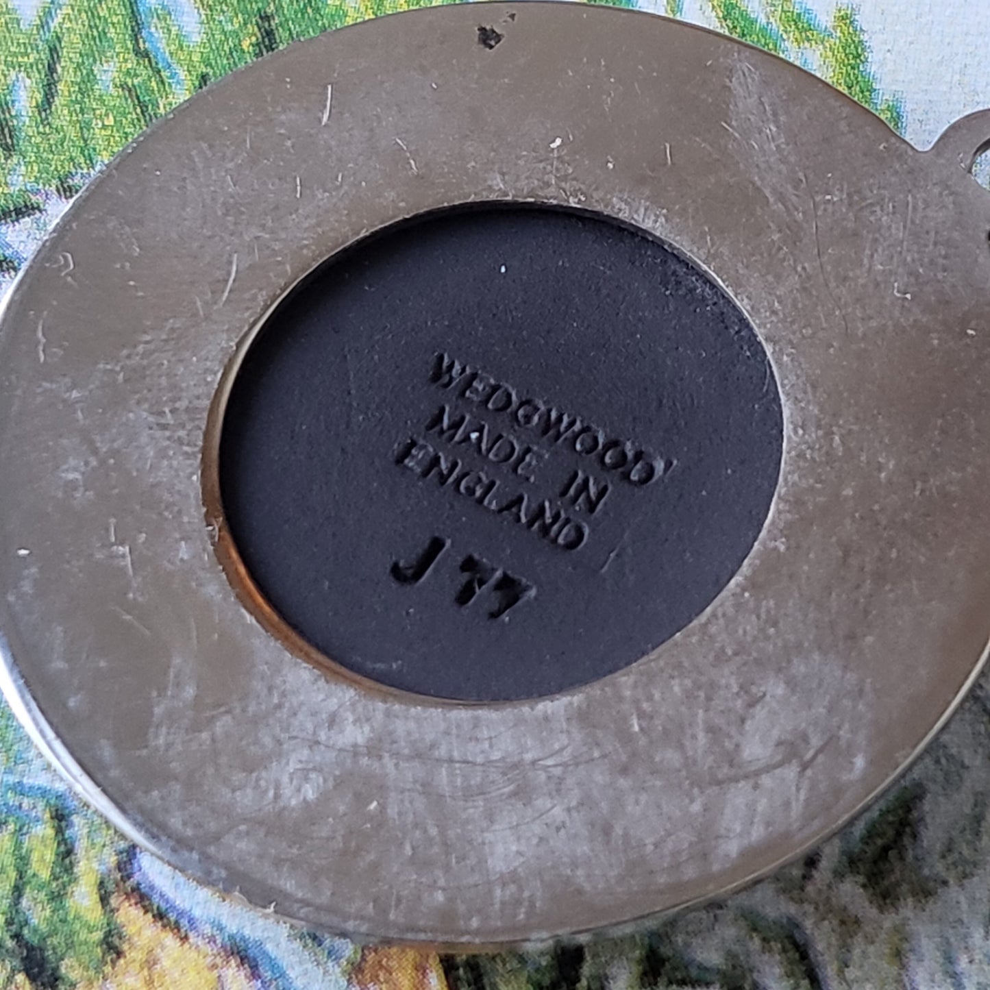 Necklace - Wedgwood Black Jasperware Cherub Cameo Necklace