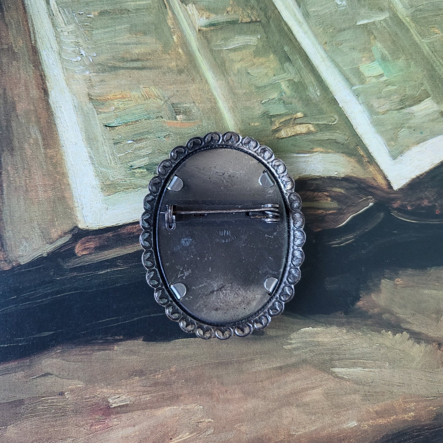 Brooch - Vintage Thomas L. Mott TLM Iris Brooch