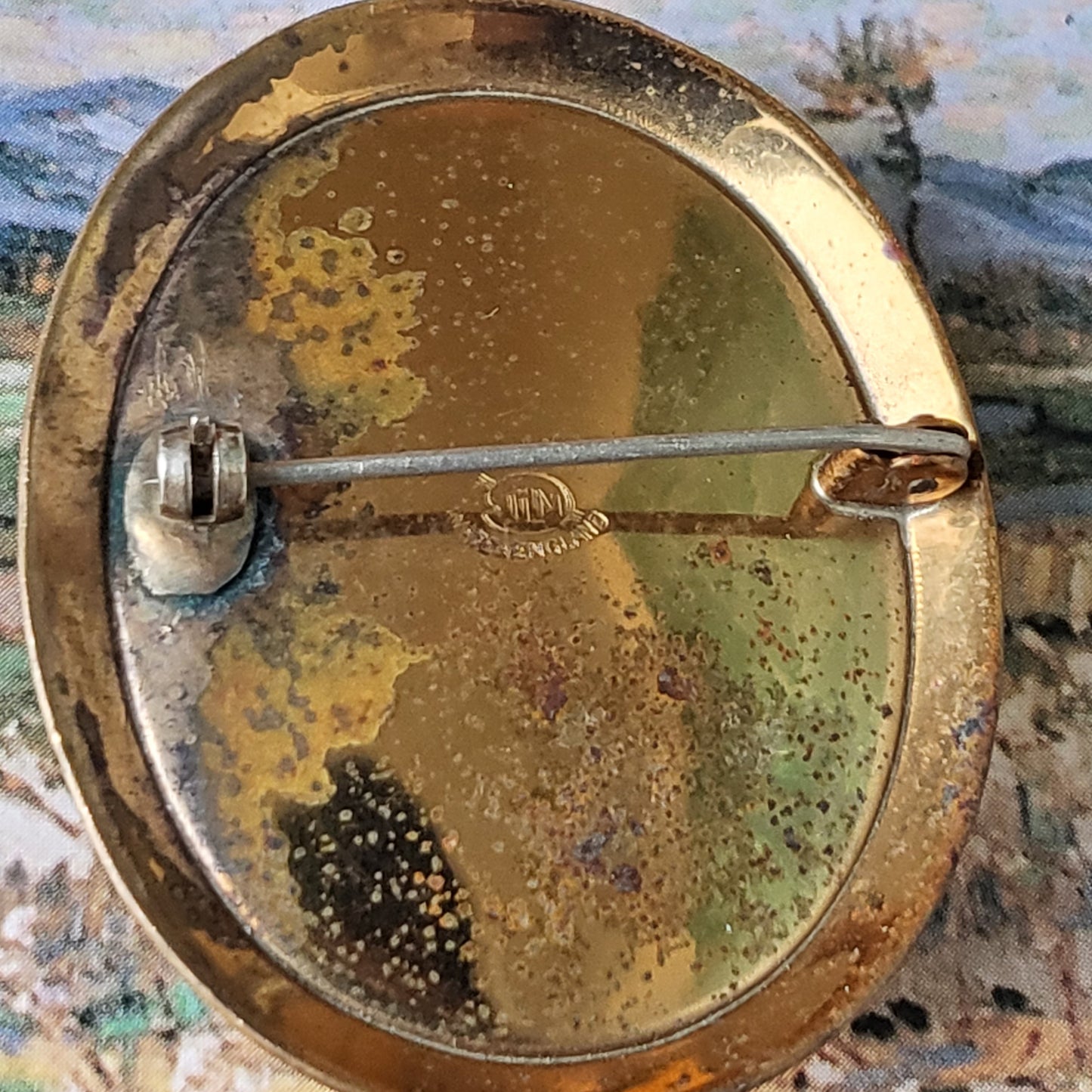 Brooch - Vintage Thomas L. Mott TLM Lady in Dress Brooch