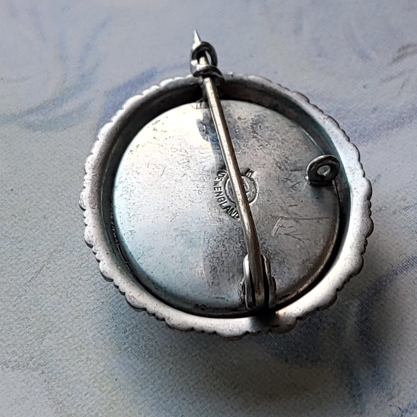 Brooch - Vintage Thomas L. Mott TLM Summer Landscape Brooch