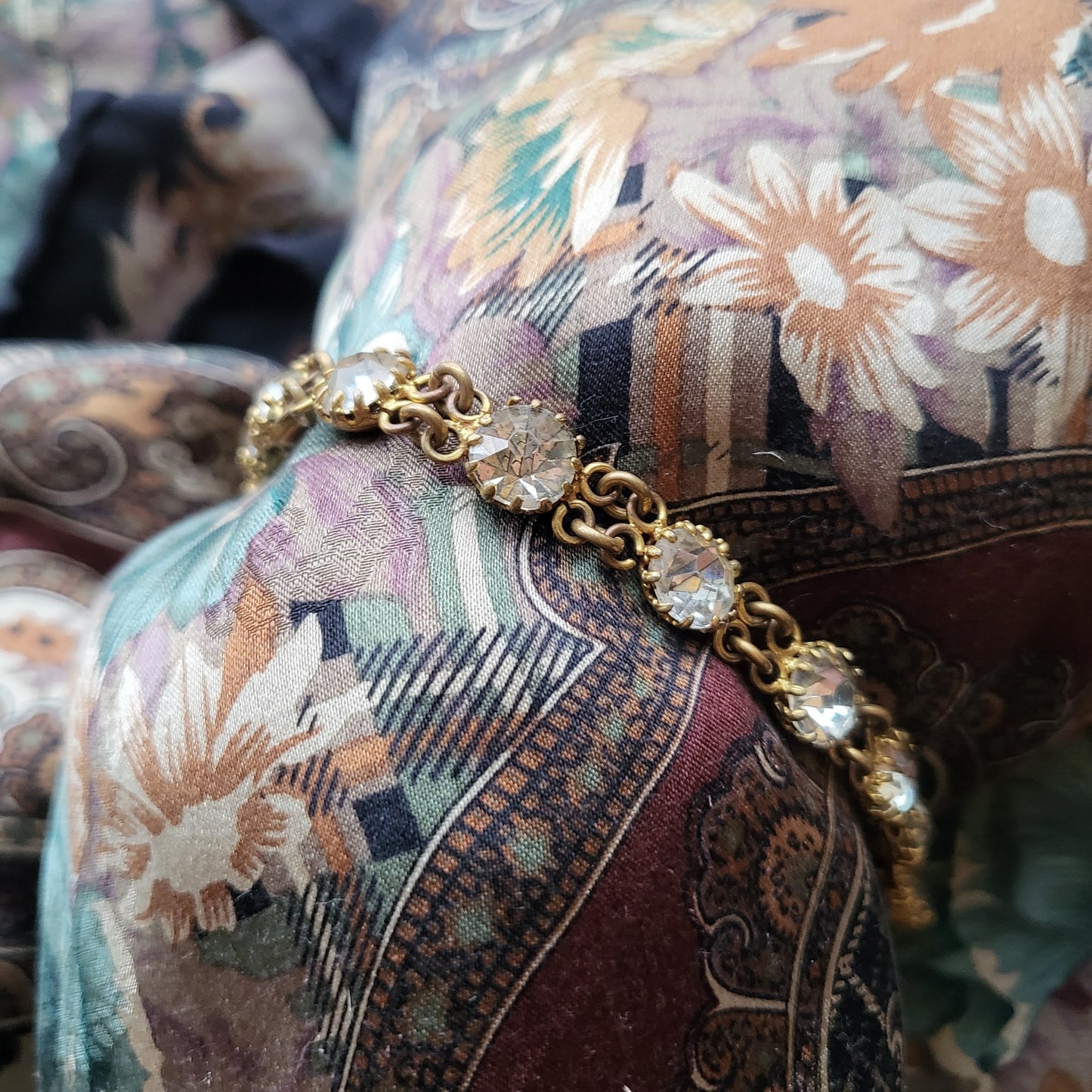 Bracelet - Vintage Paste Tennis Link Bracelet