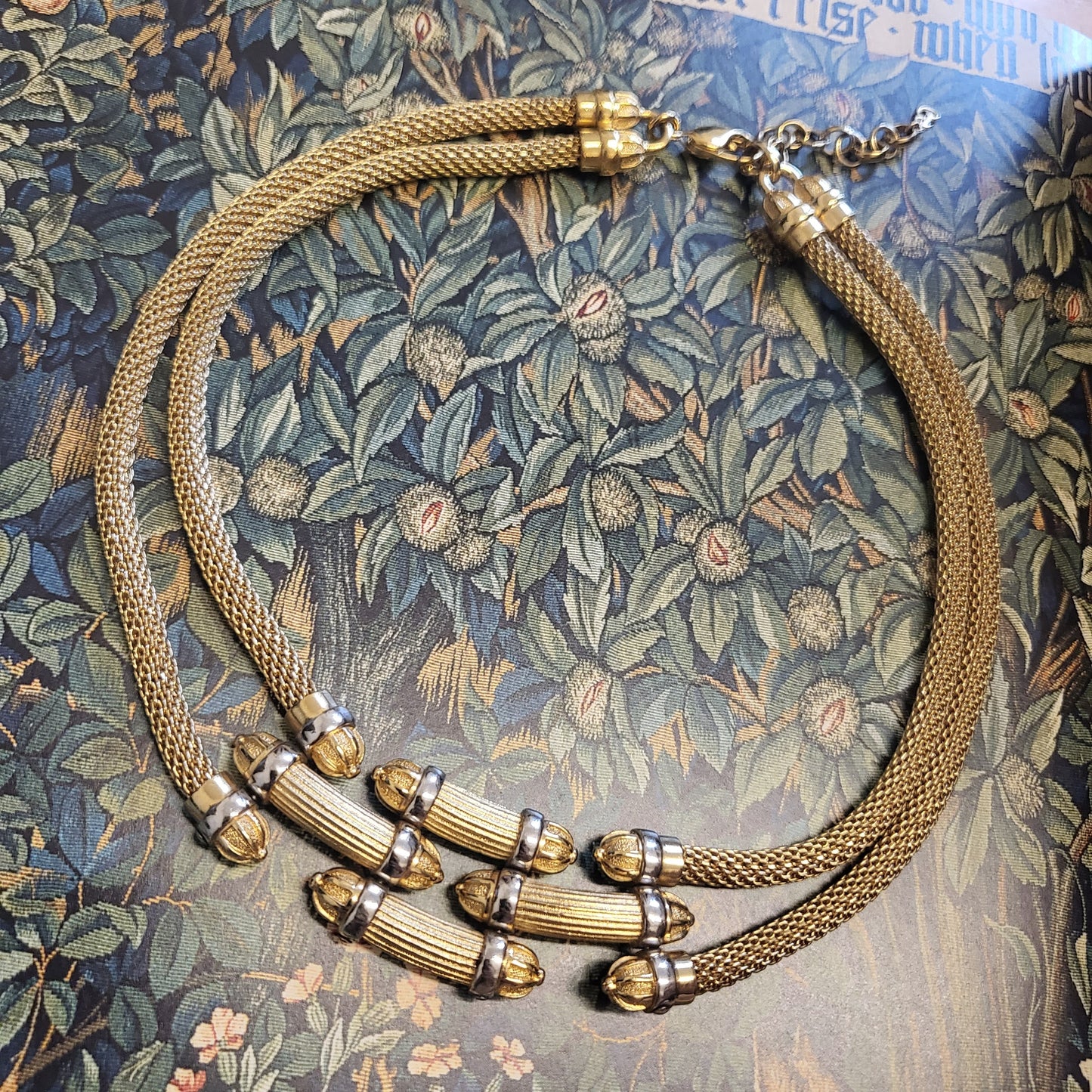 Necklace - Burberry Chunky Gold Articulated Necklace