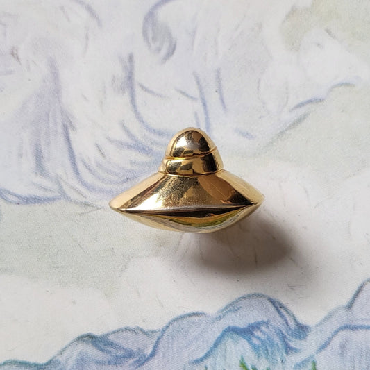 Brooch - Oscar de la Renta Volupte Gold Pin Brooch