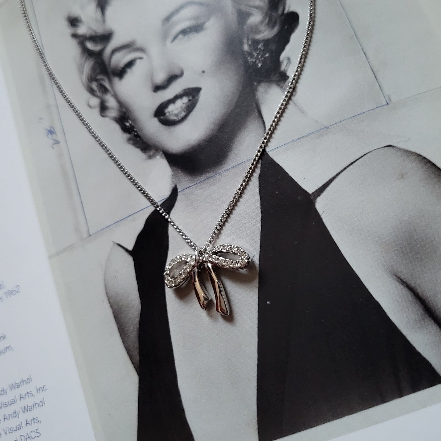 Necklace - Swarovski Crystal Bow Necklace