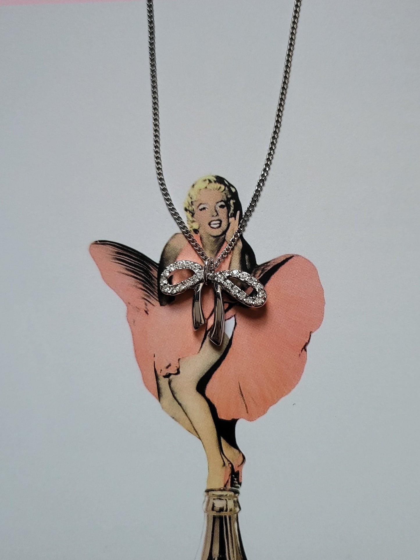 Necklace - Swarovski Crystal Bow Necklace