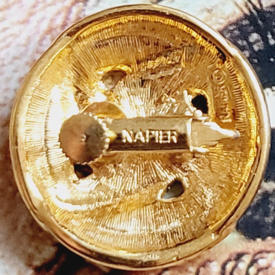 Clip on - Napier Gold Round Knot Clip on Earrings