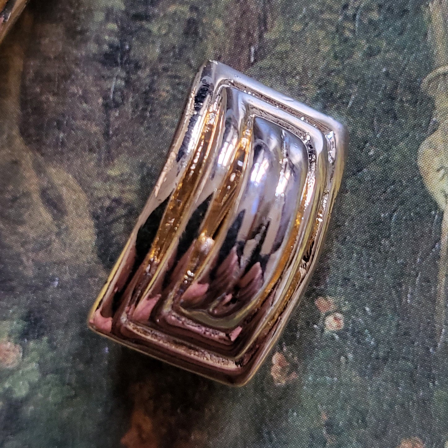 Clip on - Balmain Gold Square Clip on Earrings