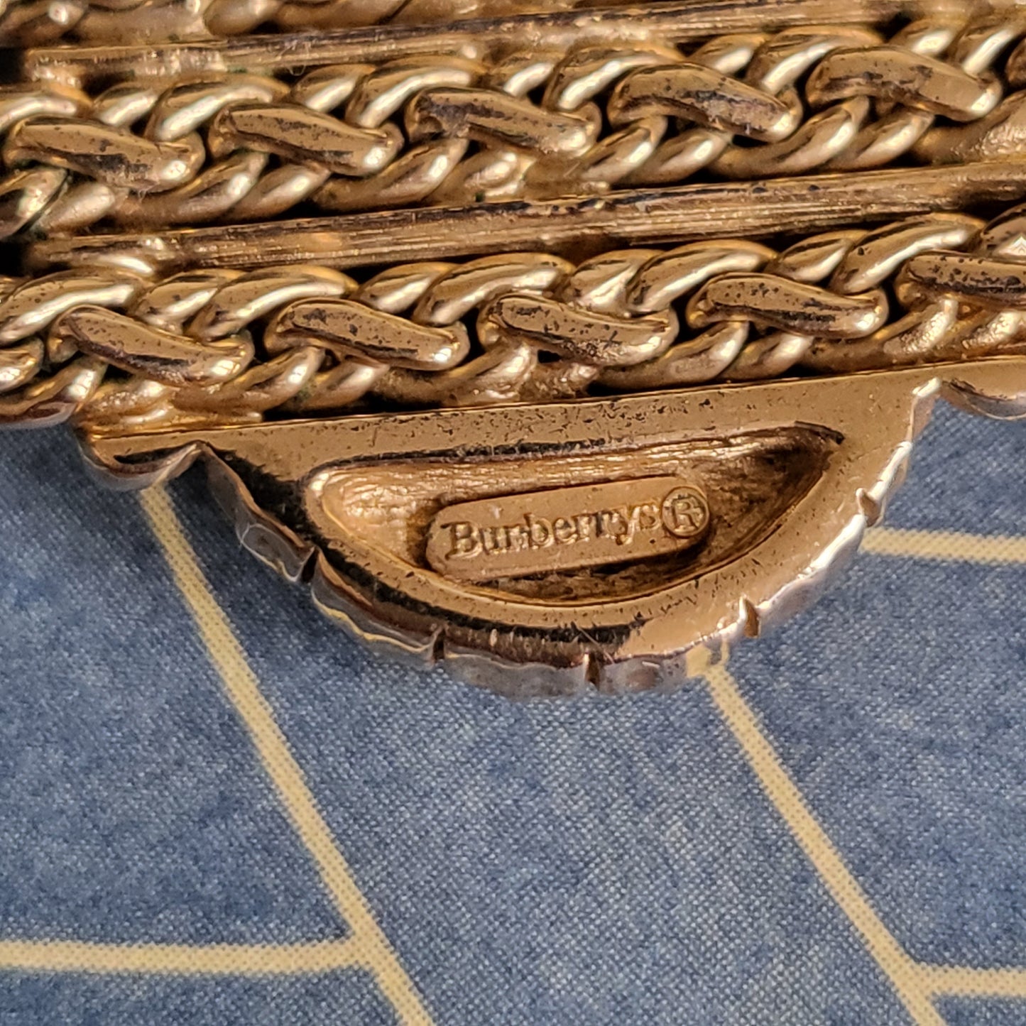 Bracelet - Burberrys Purple Crystal Triple Chain Bracelet