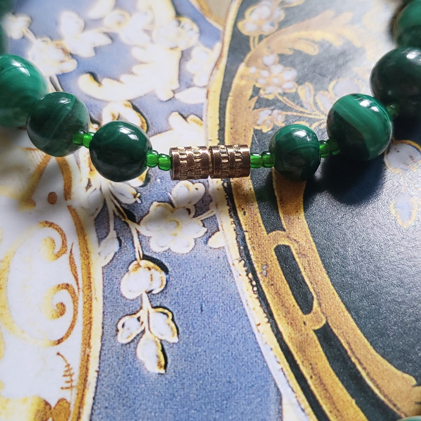 Necklace - Malachite Bead Necklace