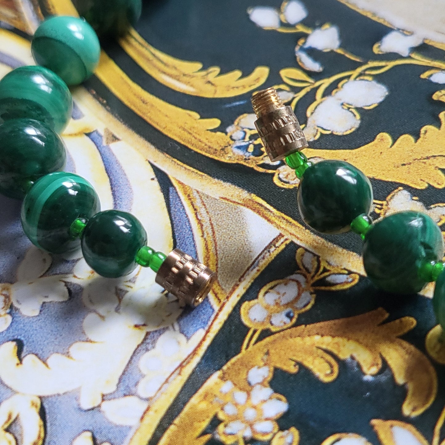 Necklace - Malachite Bead Necklace