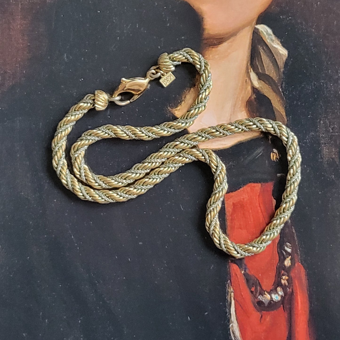 Necklace - Burberrys Mixed Metal Rope Chain Necklace