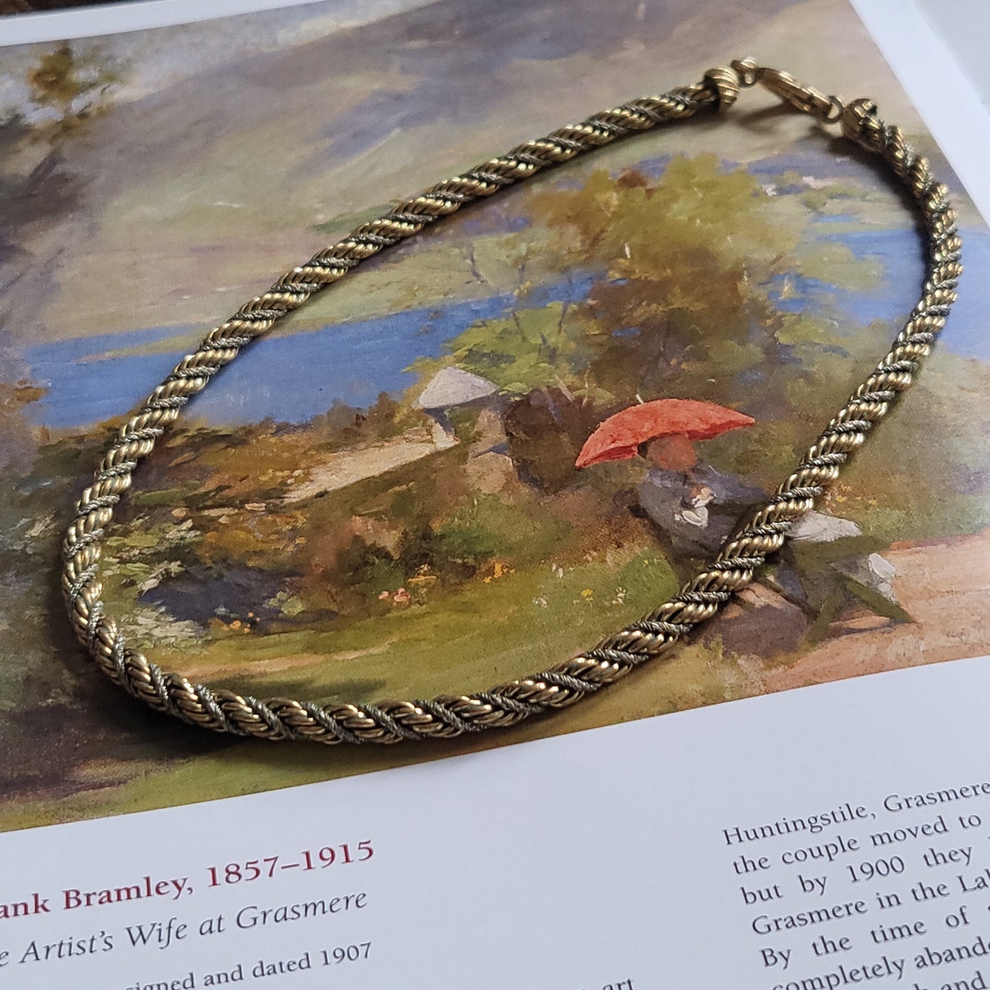 Necklace - Burberrys Mixed Metal Rope Chain Necklace