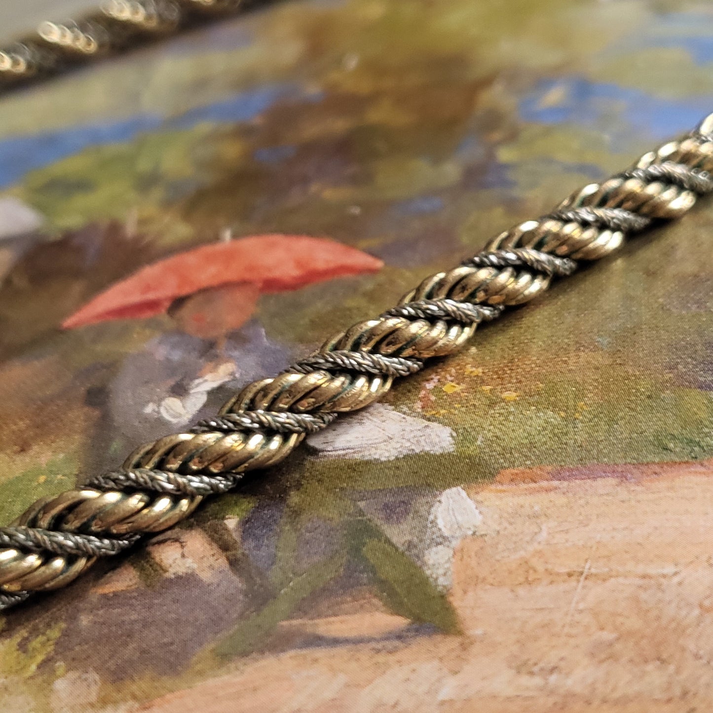 Necklace - Burberrys Mixed Metal Rope Chain Necklace