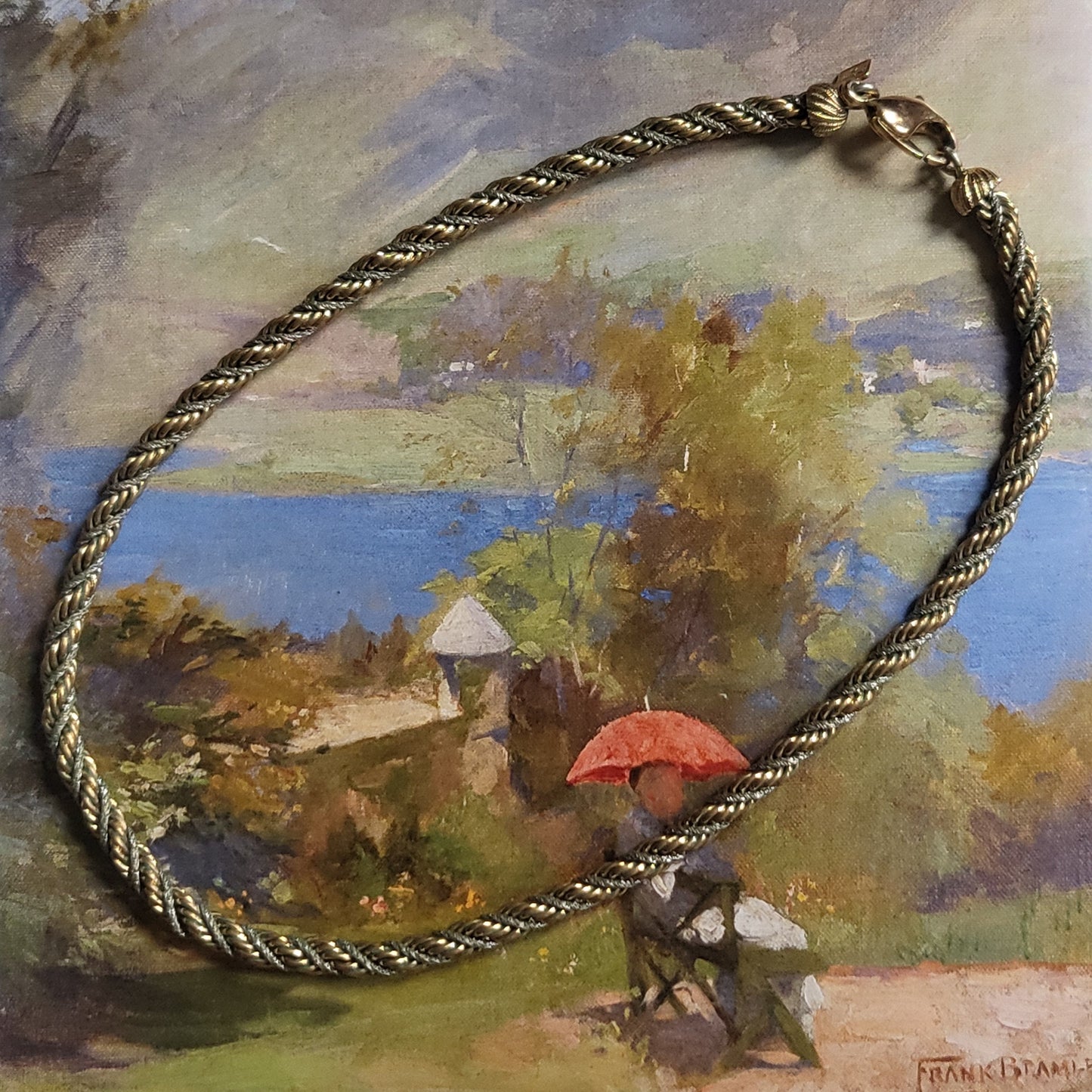 Necklace - Burberrys Mixed Metal Rope Chain Necklace