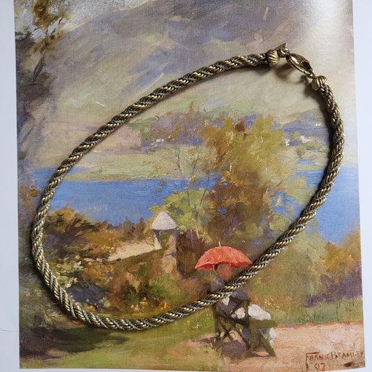 Necklace - Burberrys Mixed Metal Rope Chain Necklace