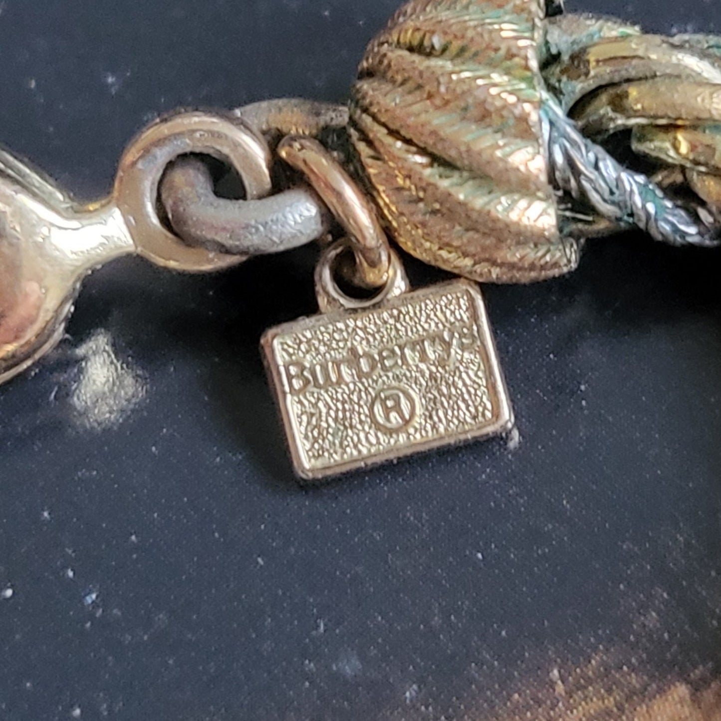 Necklace - Burberrys Mixed Metal Rope Chain Necklace