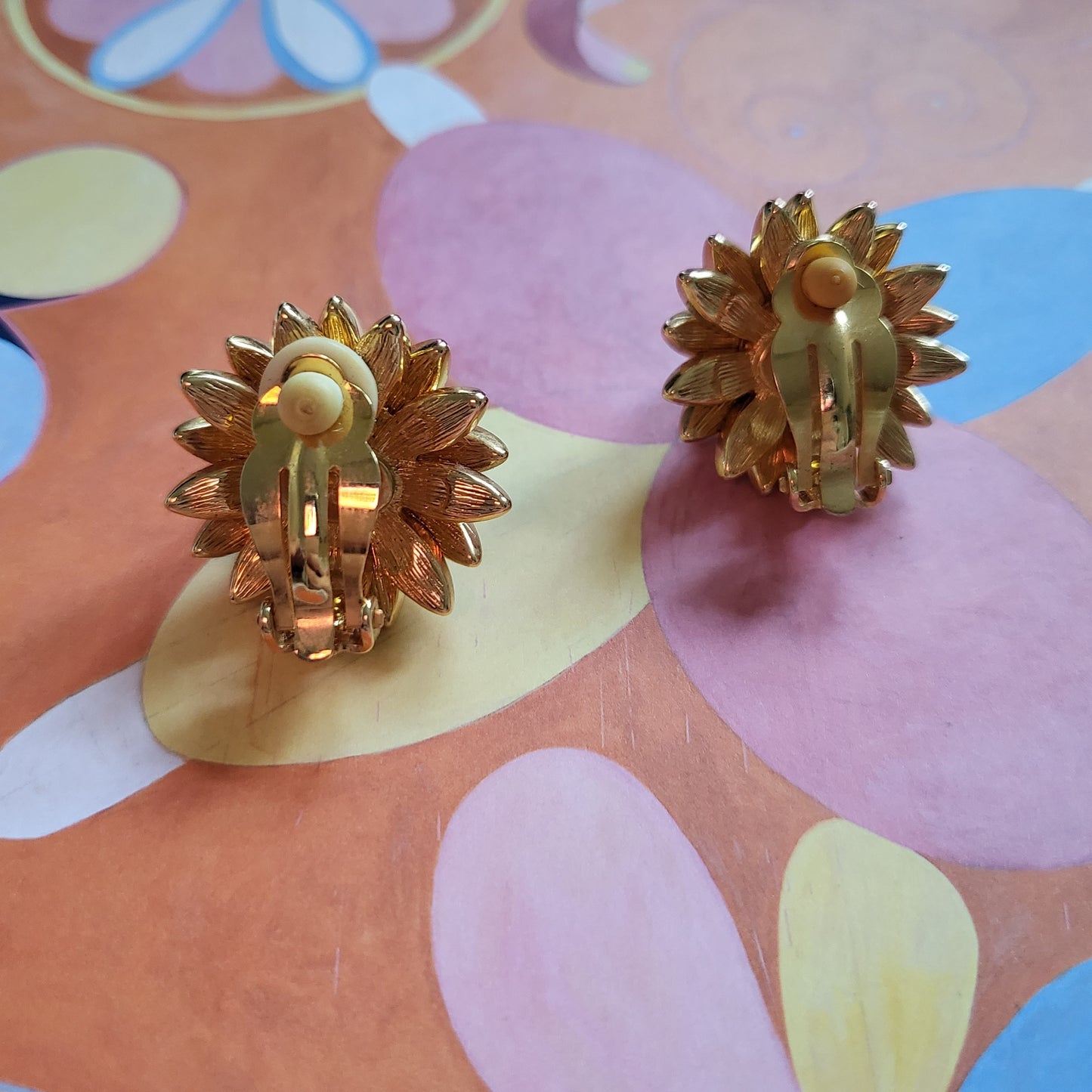 Clip on - Joan Rivers Pink Pearl and Crystals Flower Clip on Earrings