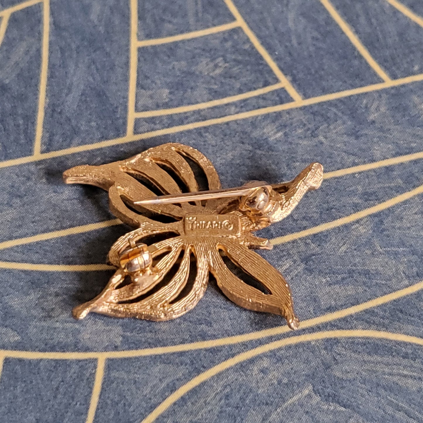 Brooch - Trifari Gold Butterfly Brooch