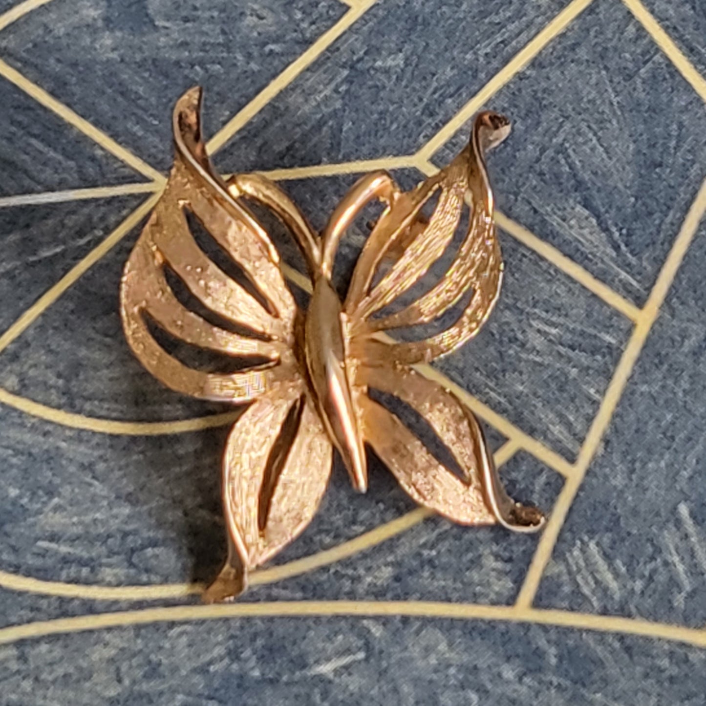 Brooch - Trifari Gold Butterfly Brooch