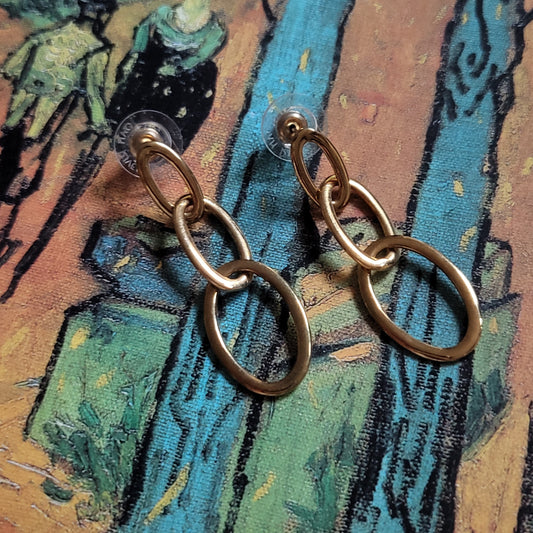Posts - Joan Rivers Gold Loops Drop Earrings