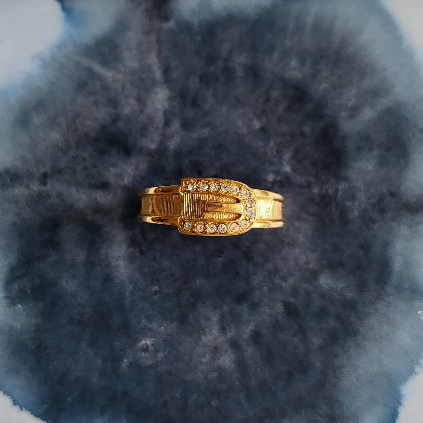 Ring - Avon Crystal Gold Belt Ring