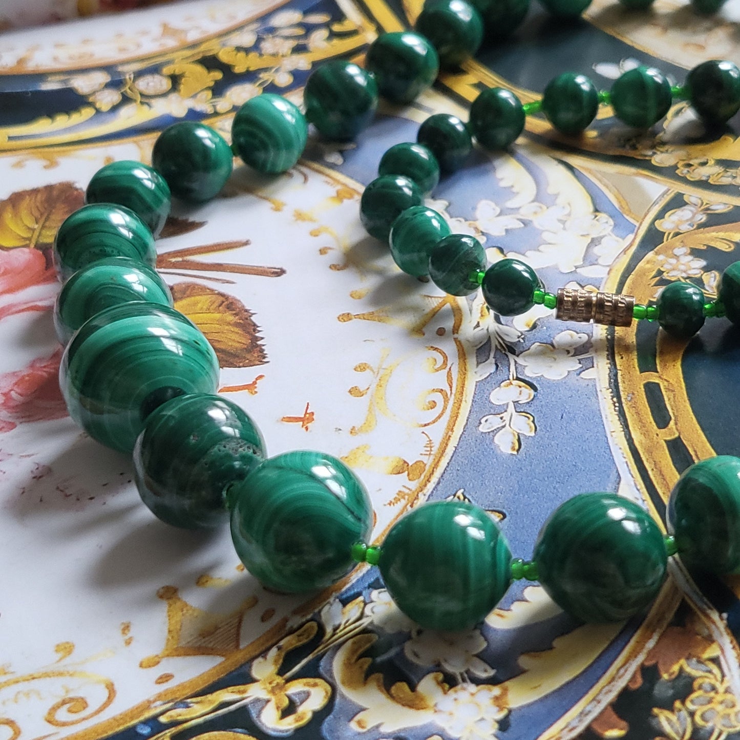 Necklace - Malachite Bead Necklace
