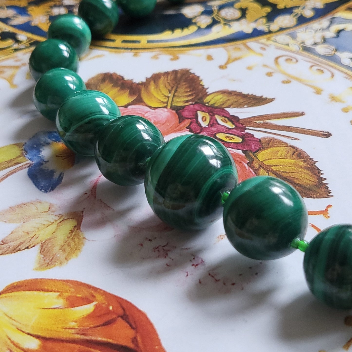 Necklace - Malachite Bead Necklace