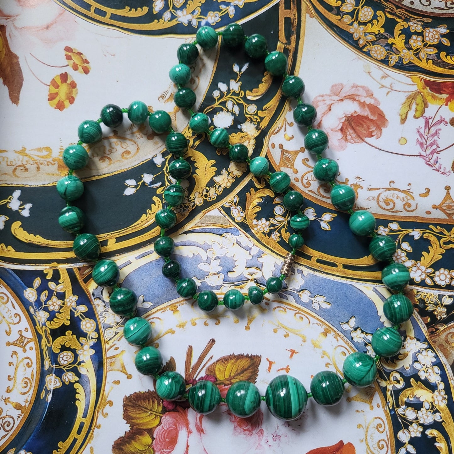 Necklace - Malachite Bead Necklace