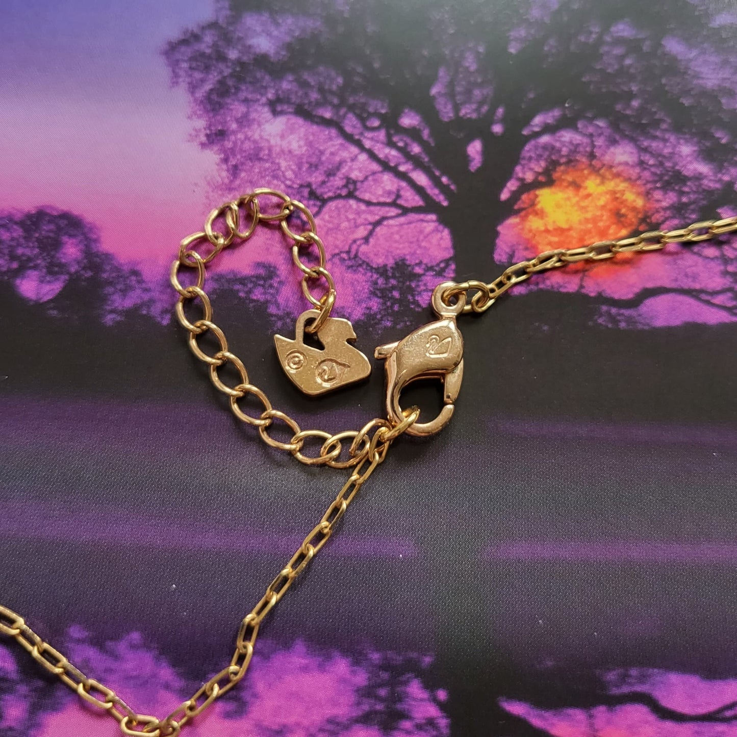 Necklace - Swarovski Rose Gold Cushion Cut Crystal Pendant Necklace