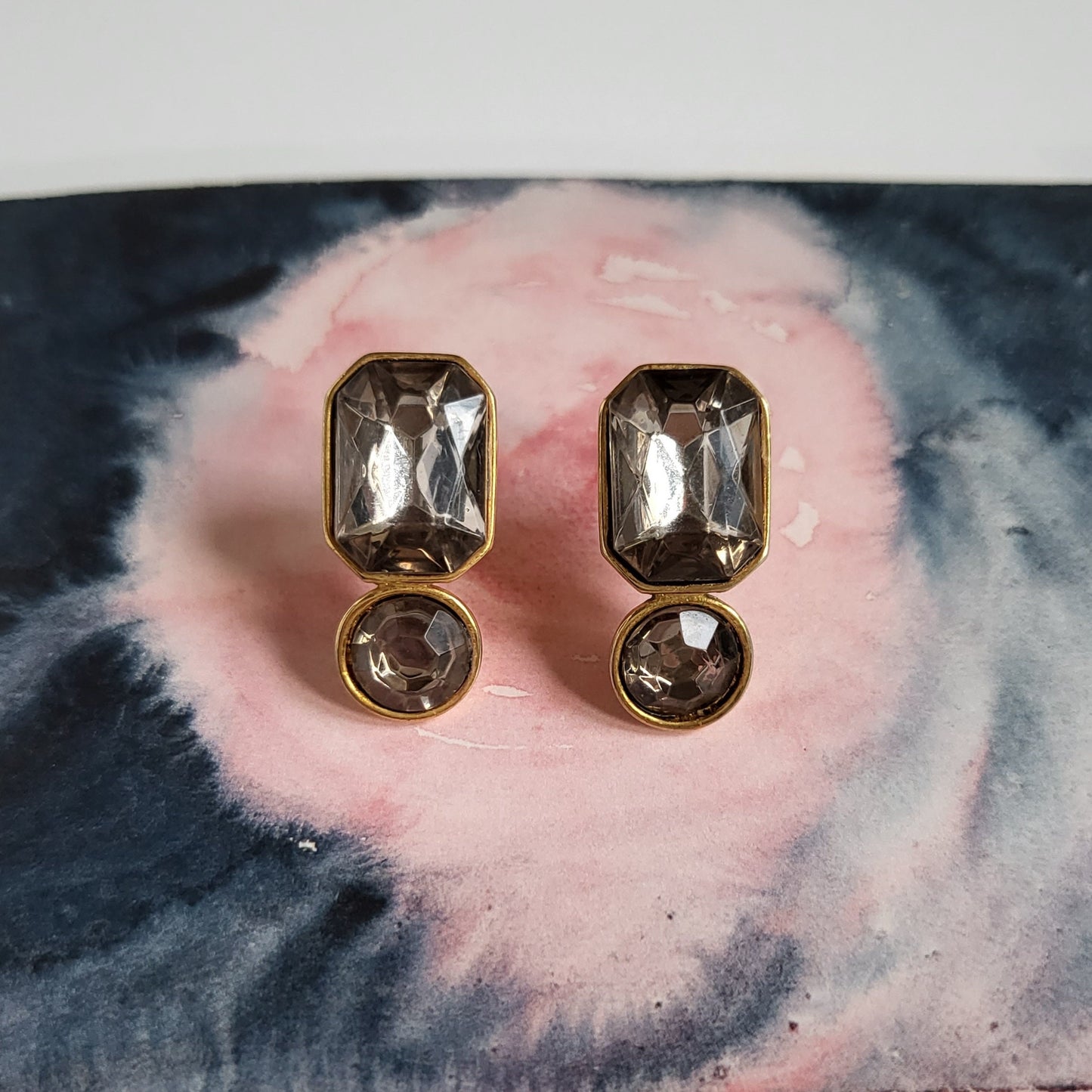 Posts - TAT Grey Crystals Post Earrings